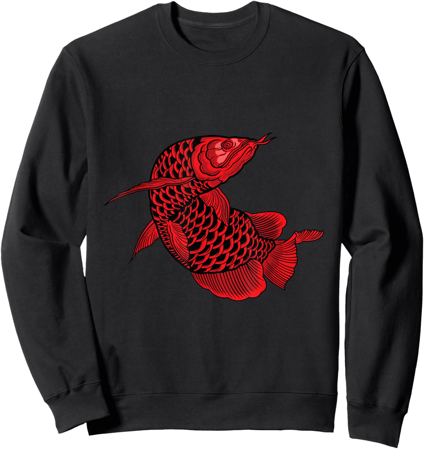 Aquarium Fish Farmers Aquarist Aquaristics Fish Arowana Sweatshirt - Sweatshirt | Black