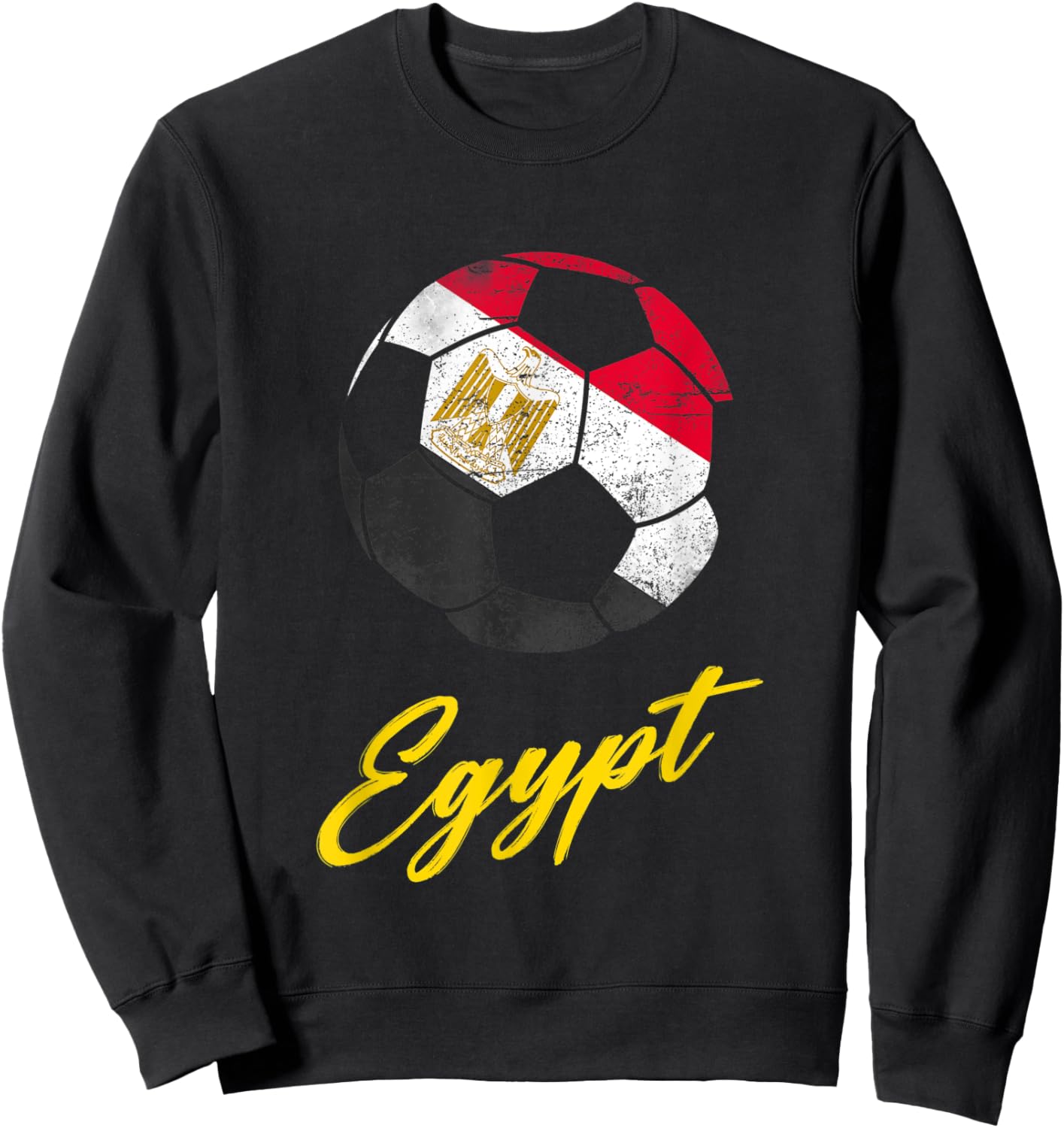 Egypt,Egypt Soccer Ball,Egyptian,Egypt flag. Sweatshirt - Sweatshirt | Black