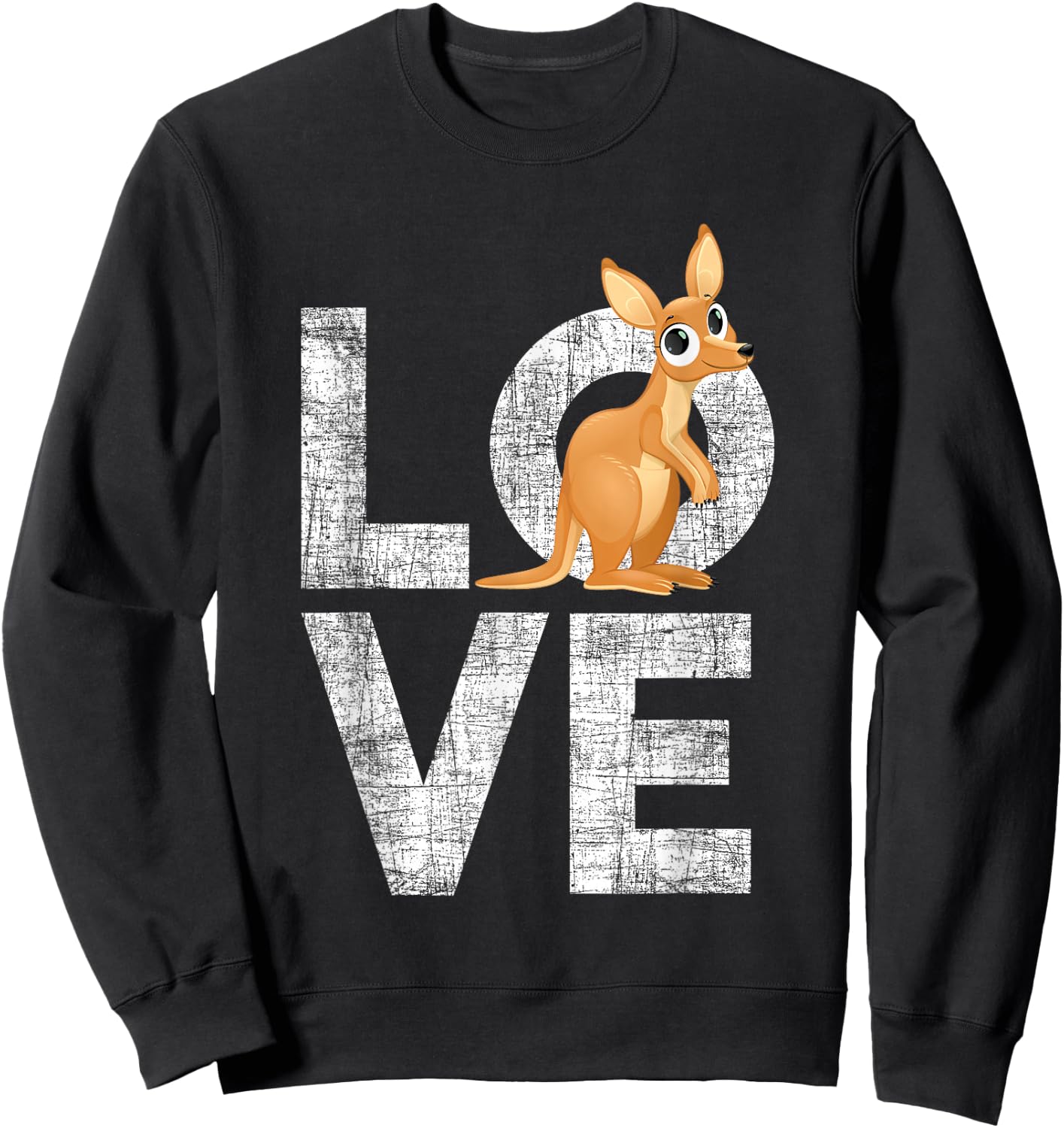 Love Kangaroo Australia Zookeeper Safari Animal Lover Sweatshirt - Sweatshirt | Black