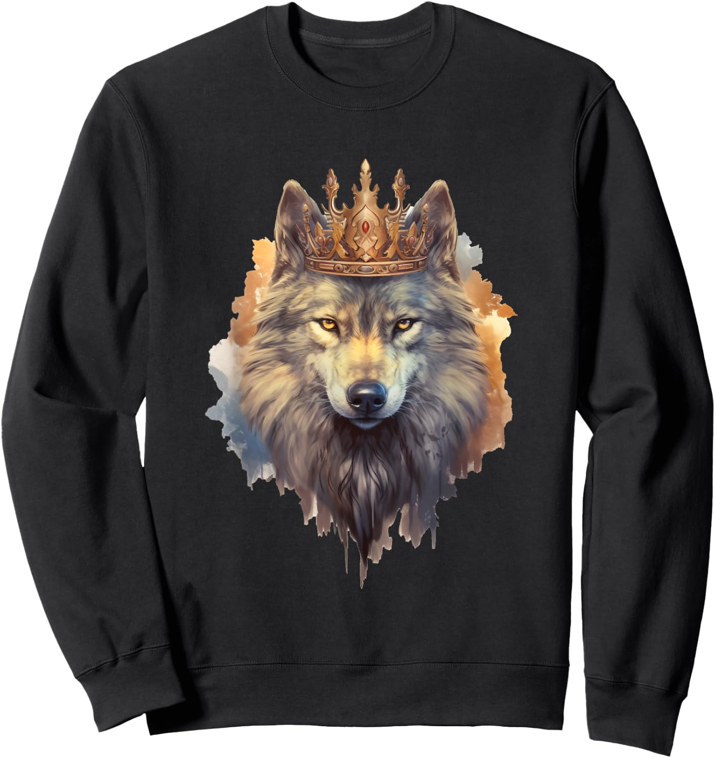 Wolf King Sweatshirt - Sweatshirt | Black