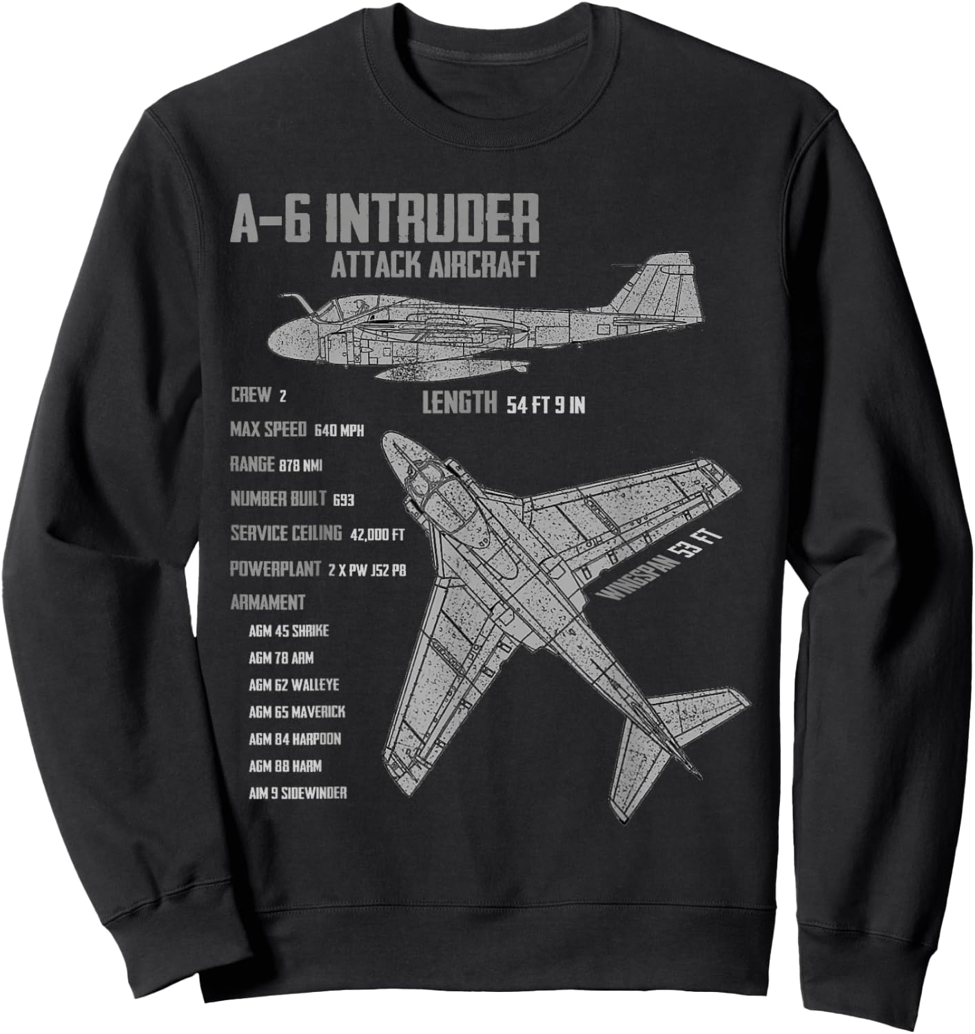 A-6 Intruder Sweatshirt - Sweatshirt | Black