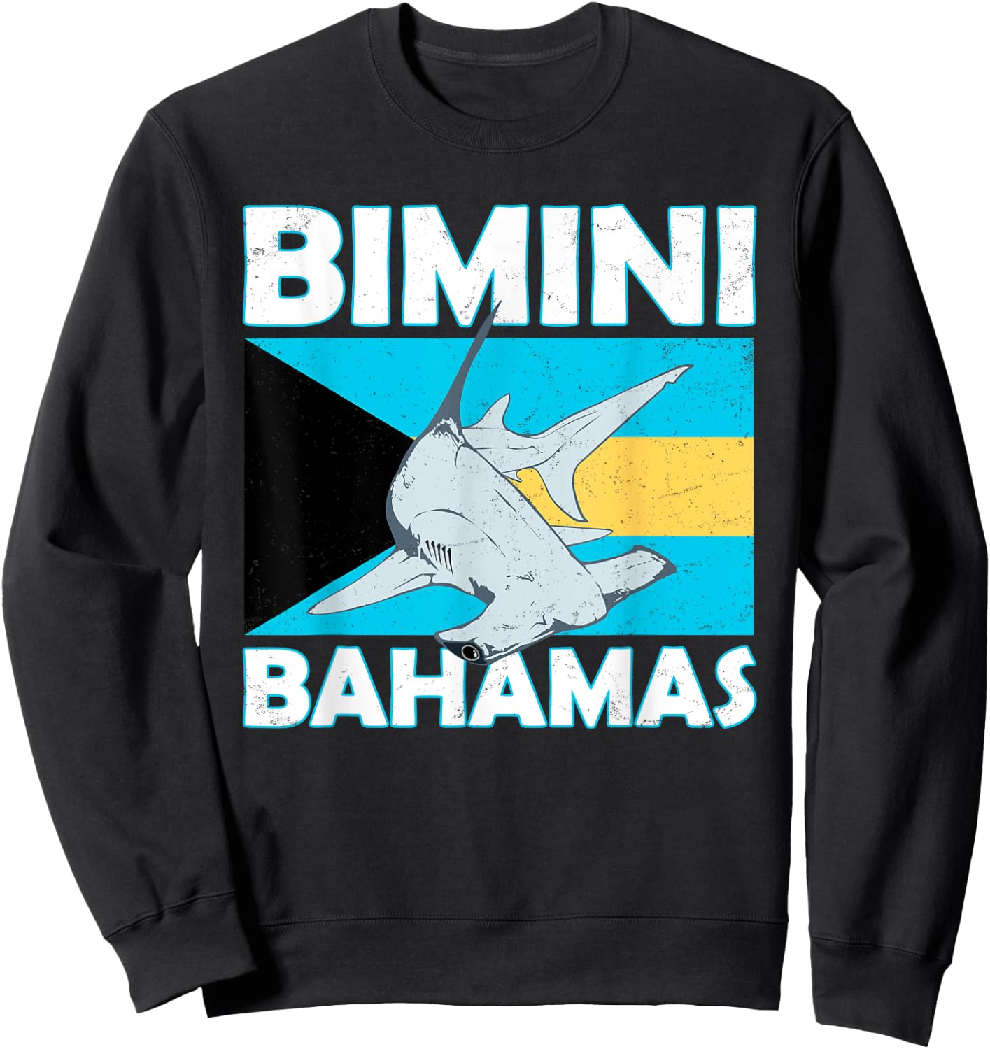 Hammerhead Shark Bimini Bahamas Sweatshirt - Sweatshirt | Black