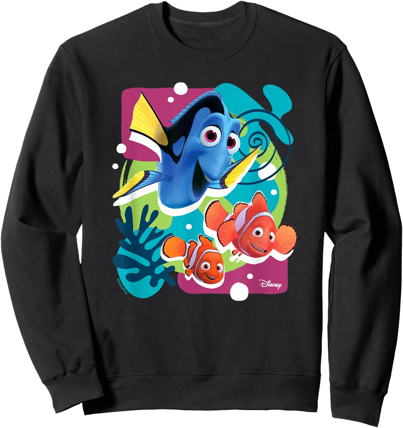 Finding Nemo - Dory Marlin Nemo Group Sweatshirt - Sweatshirt | Black