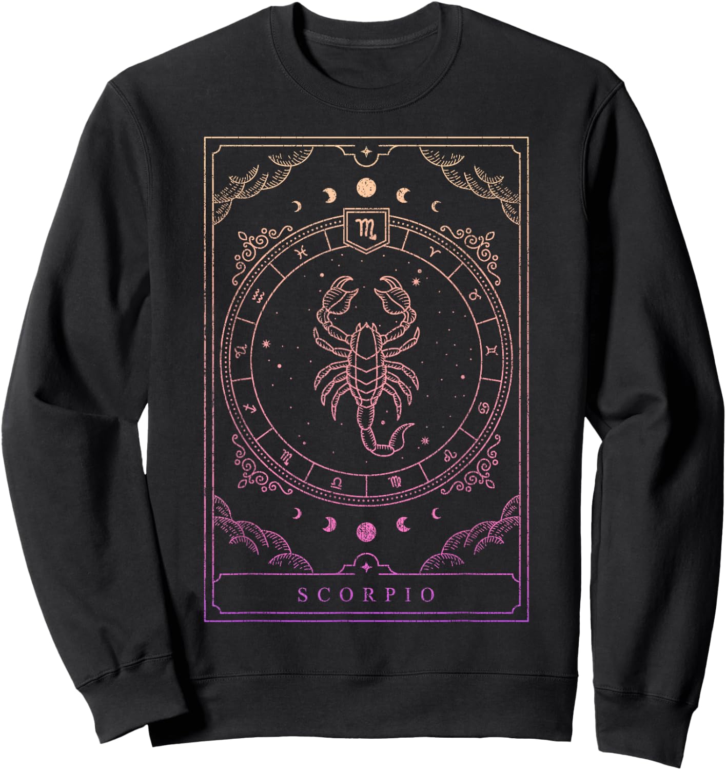 Women's Zodiac Sign Scorpio Sweatshirt - Sweatshirt | Black