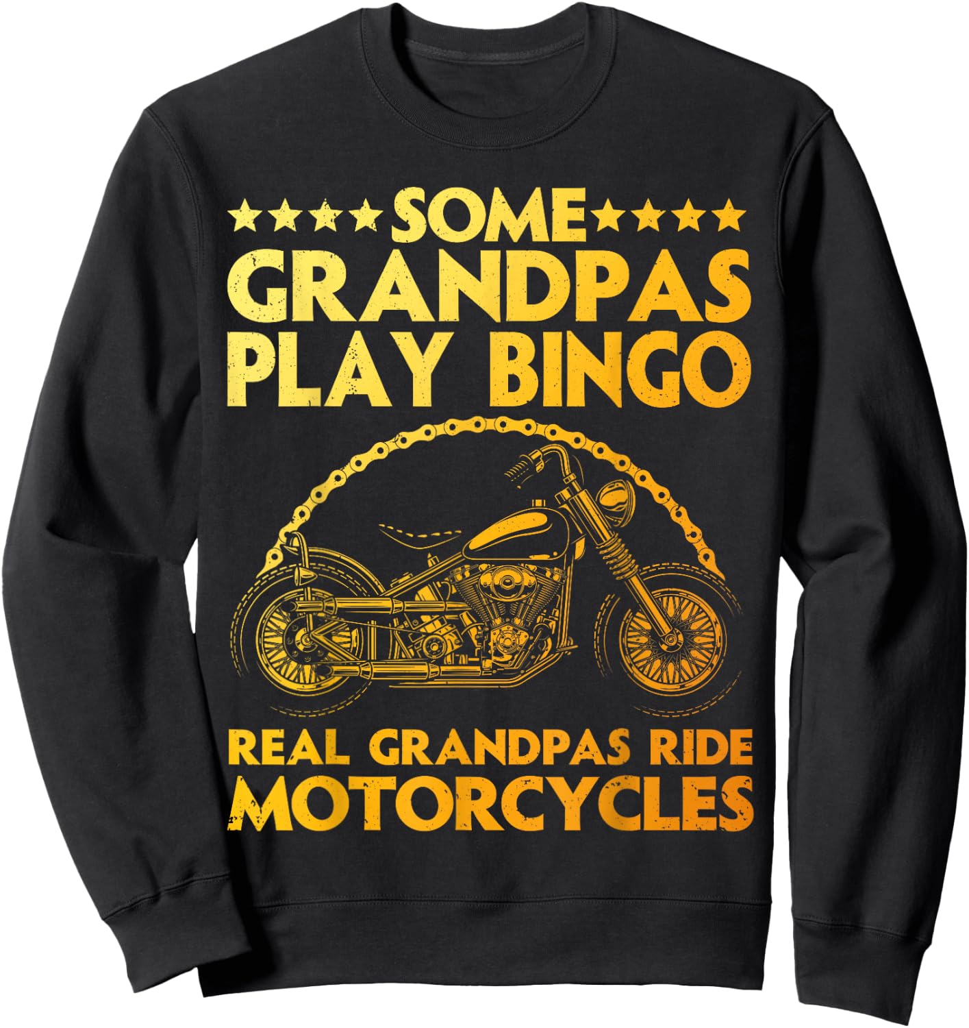 Funny Motorcycle For Grandpa Dad Motorcycle Lovers Riders Sweatshirt - Sweatshirt | Black