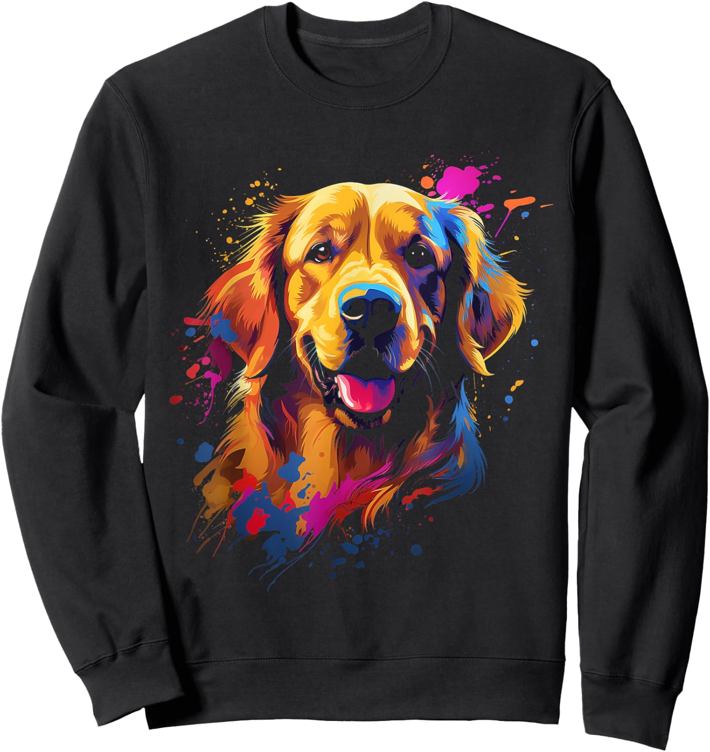 Golden Retriever Puppy Sweatshirt - Sweatshirt | Black