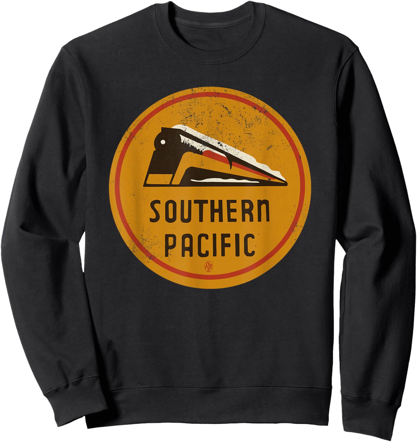 Retro Vintage Southern Pacific Railroad Sweatshirt - Sweatshirt | Black