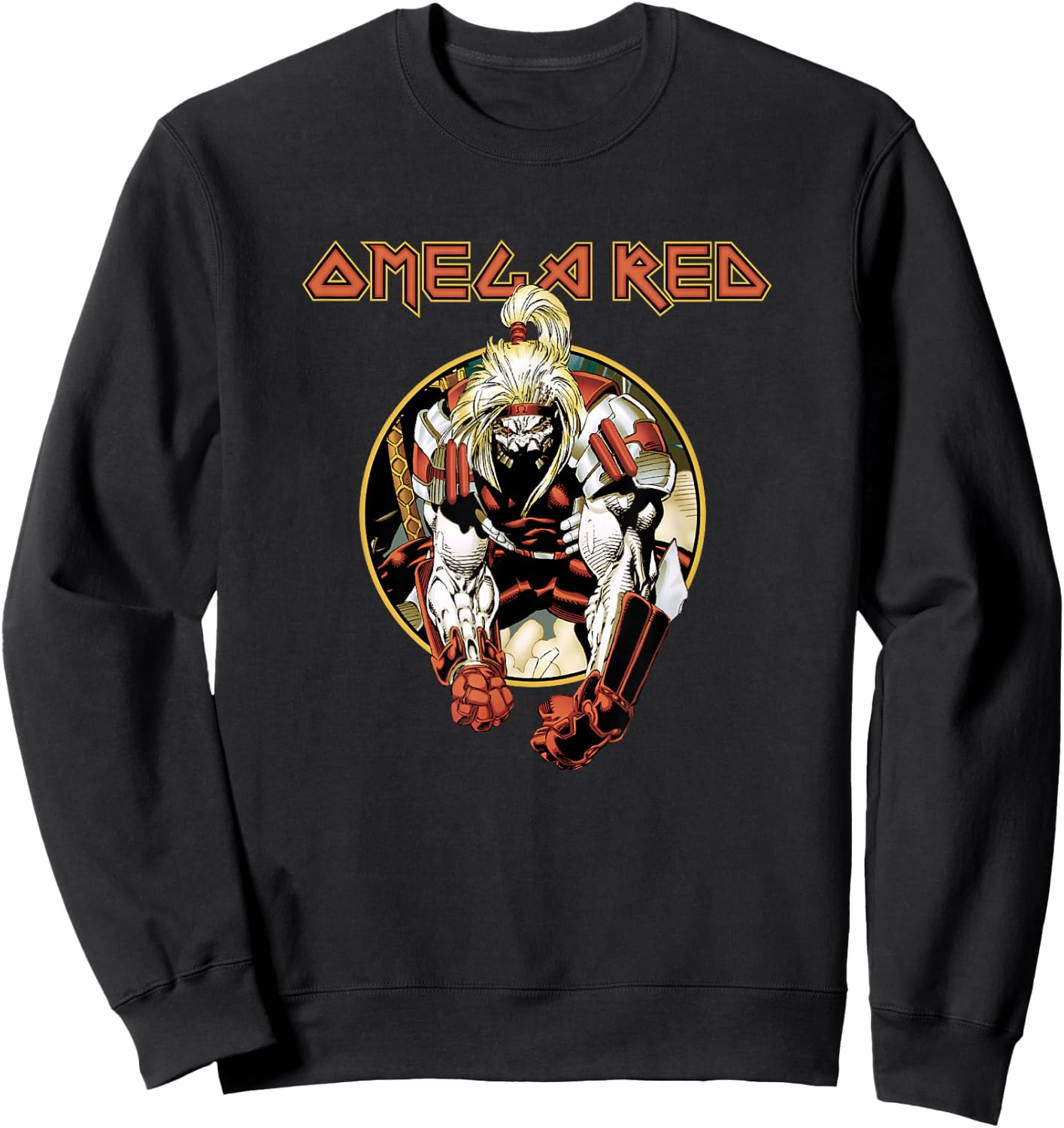 Marvel X-Men Omega Red Vintage Circle Portrait Sweatshirt - Sweatshirt | Black