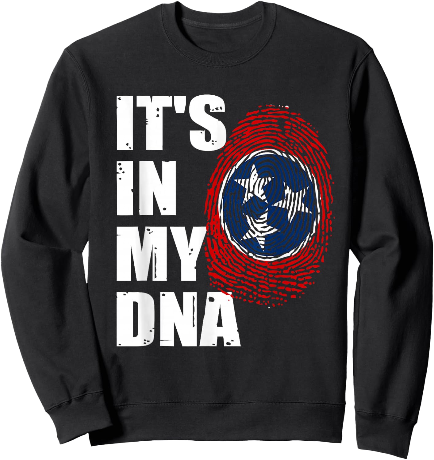 Retro Grunge Vintage Tennessee State Flag Tennessee Country Sweatshirt - Sweatshirt | Black