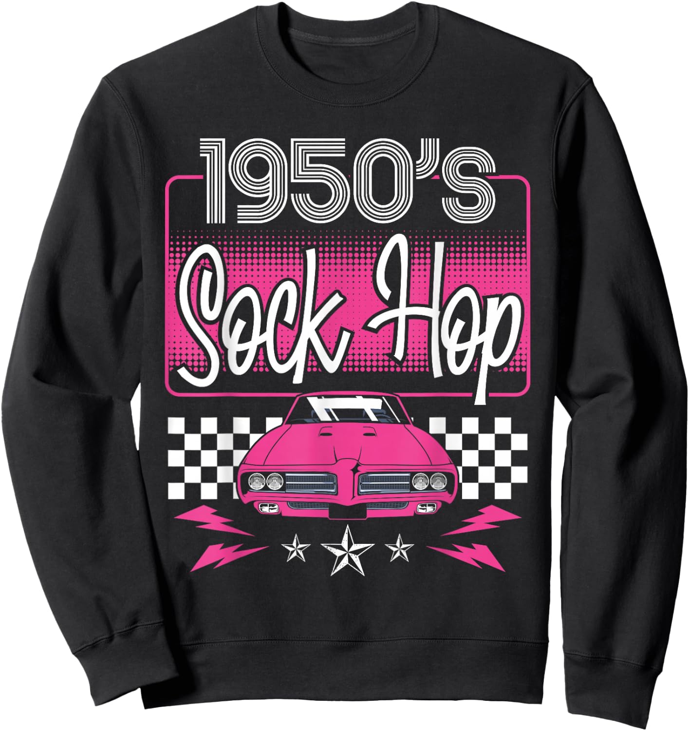 1950's Sock Hop 50S Sock Hop Sweatshirt - Sweatshirt | Black