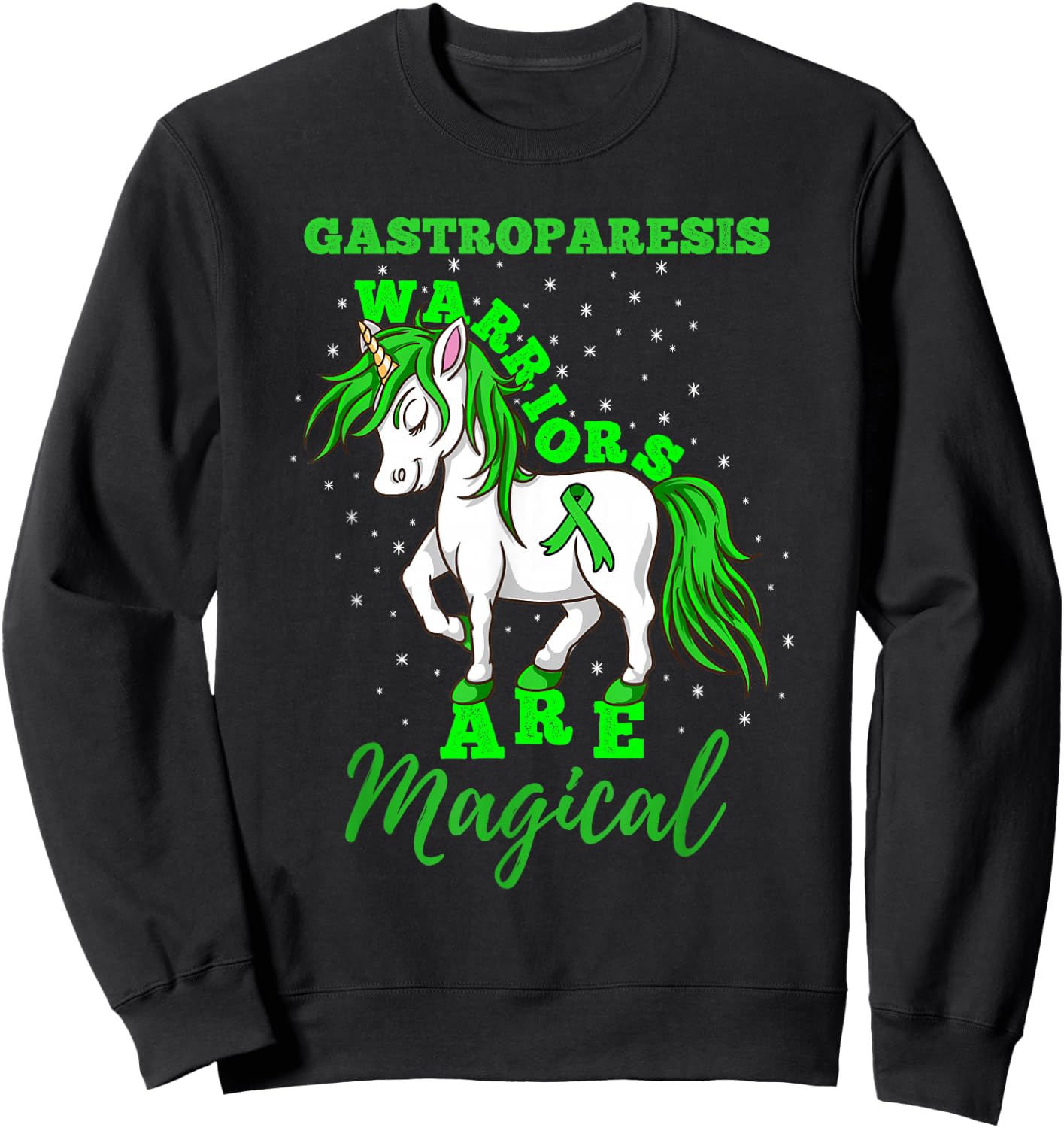 Gastroparesis Warriors Are Magical Gastroparesis Awareness Sweatshirt - Sweatshirt | Black