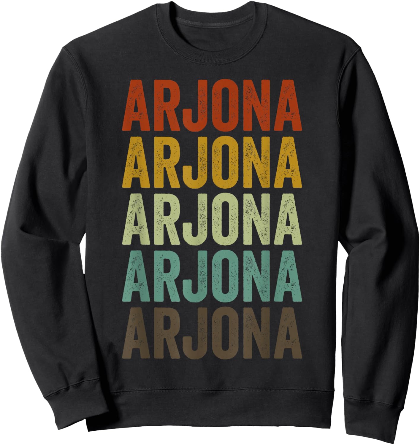 Arjona Retro City Sweatshirt - Sweatshirt | Black