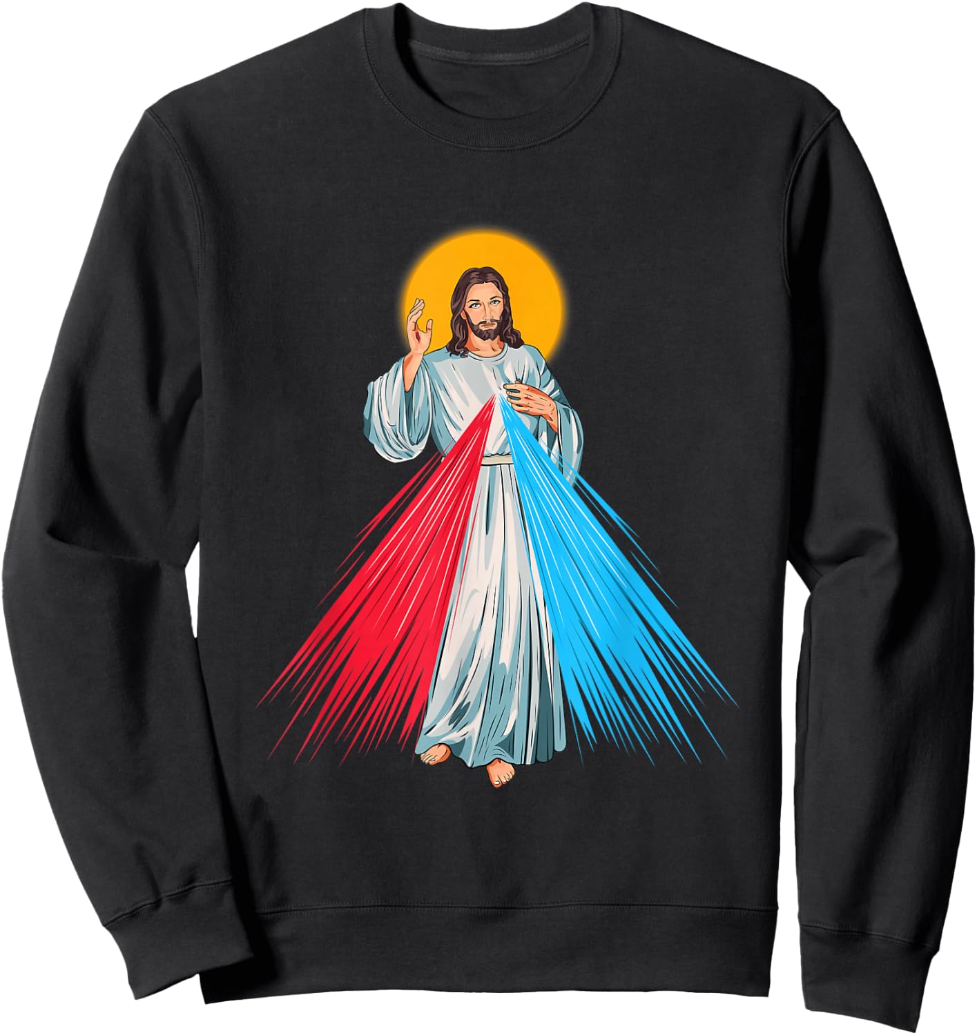 Divine Mercy of JESUS CHRIST Sweatshirt - Sweatshirt | Black