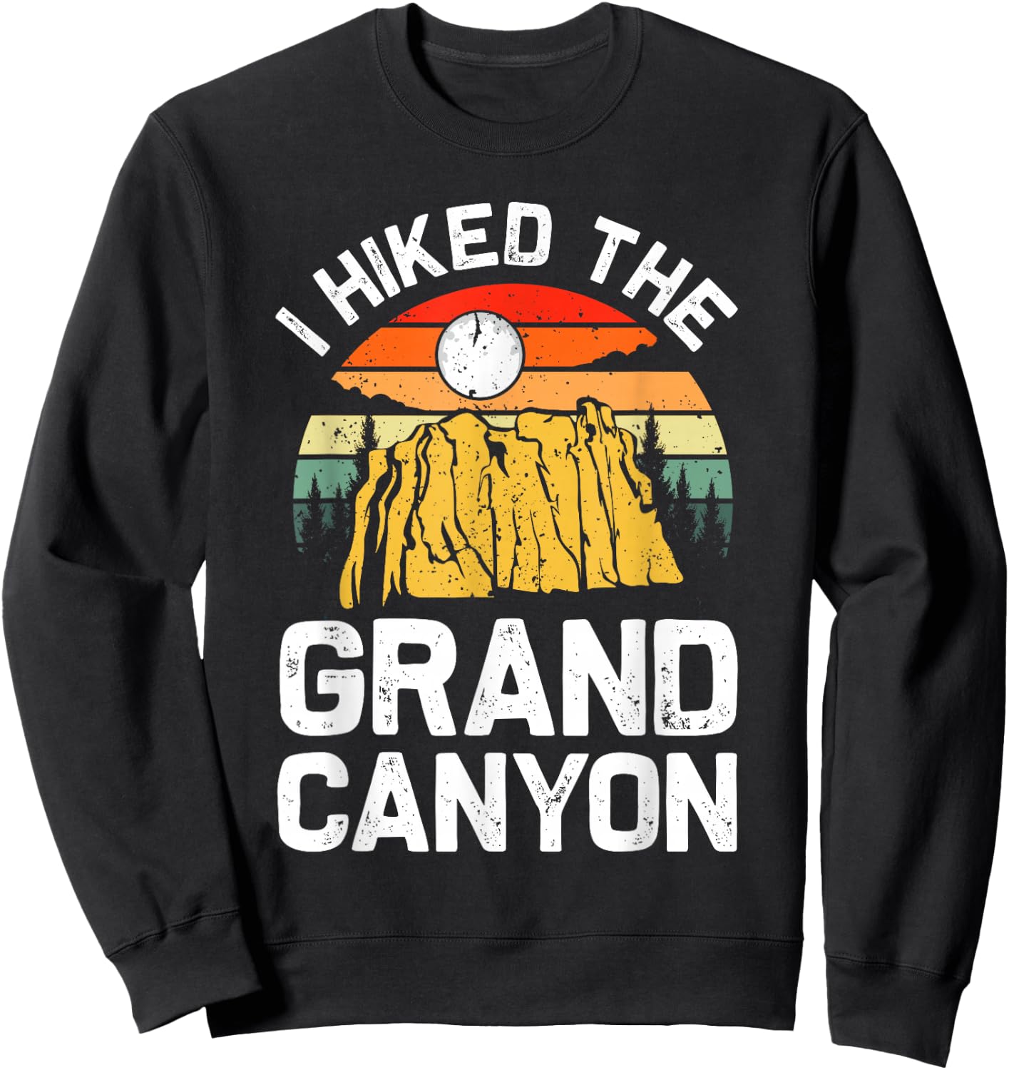Cool Grand Canyon Women Hiking National Park Travel Sweatshirt - Sweatshirt | Black