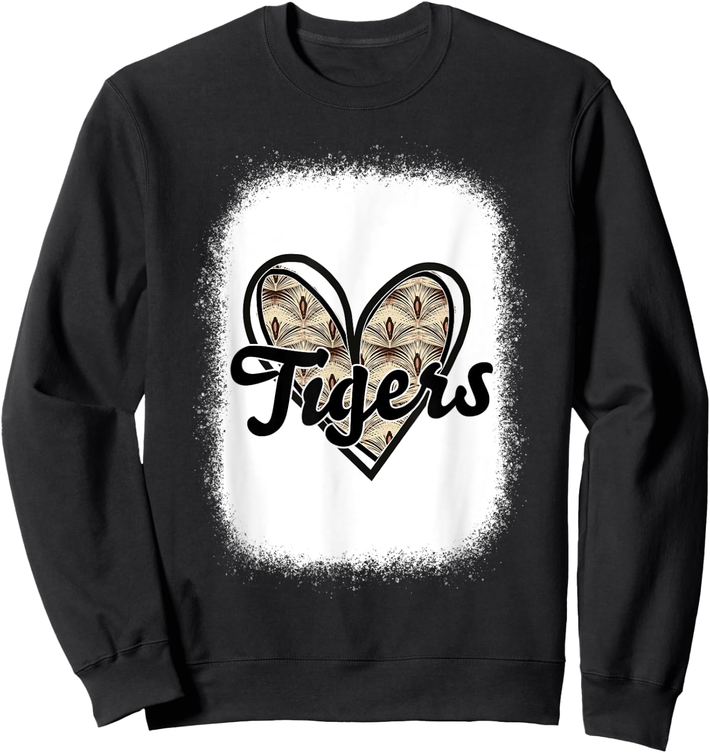 Football Tigers School Sports Fan Team Spirit Sweatshirt - Sweatshirt | Black