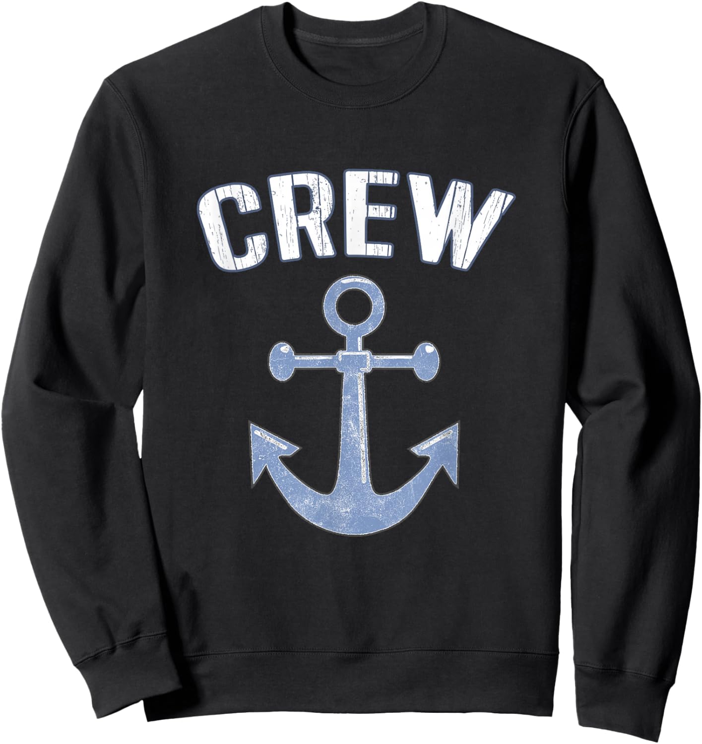 Boating Captain Crew Pontoon Nautical Gift Sailing Anchor Sweatshirt - Sweatshirt | Black