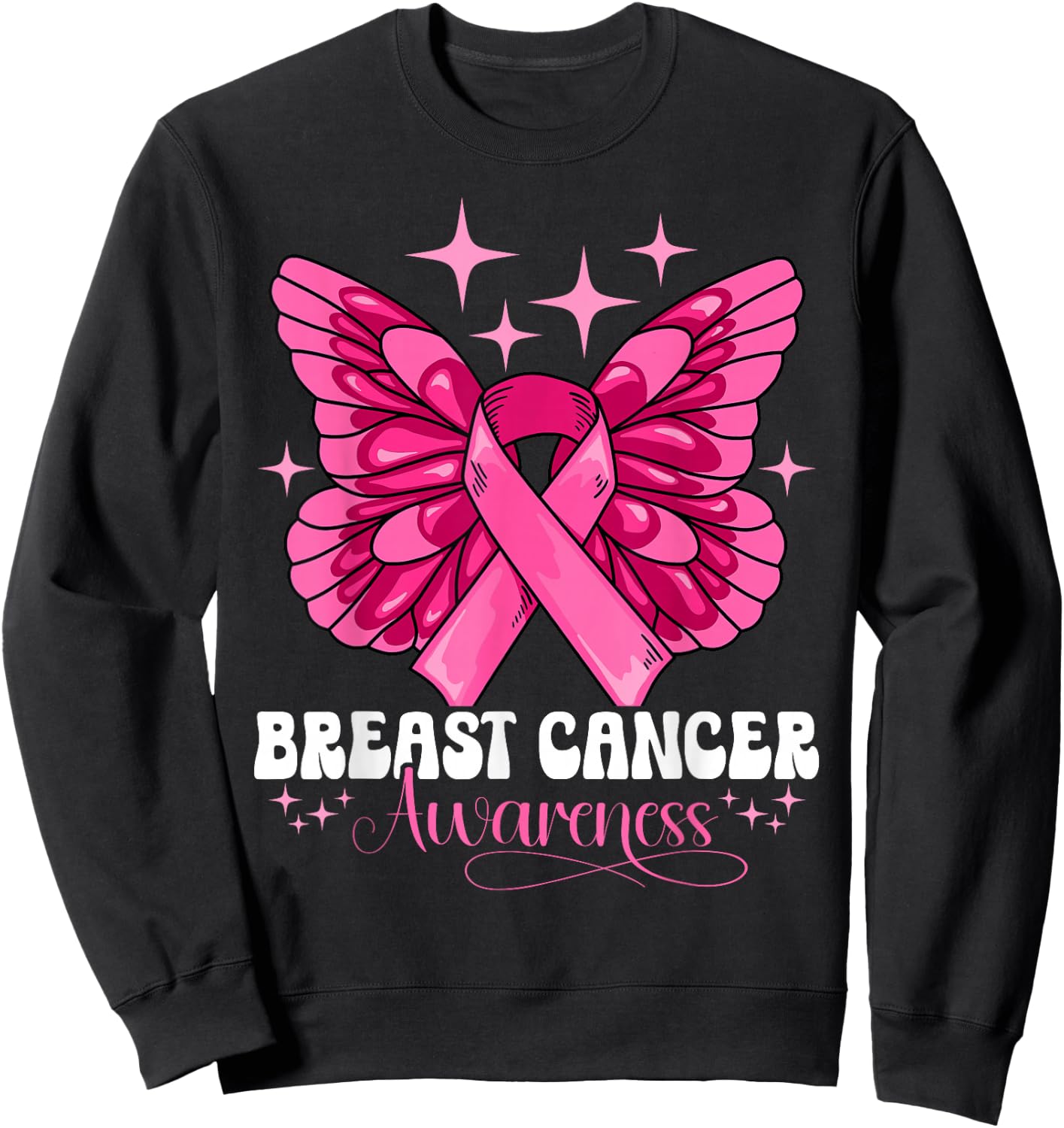 Breast Cancer Awareness Sweatshirt - Sweatshirt | Black