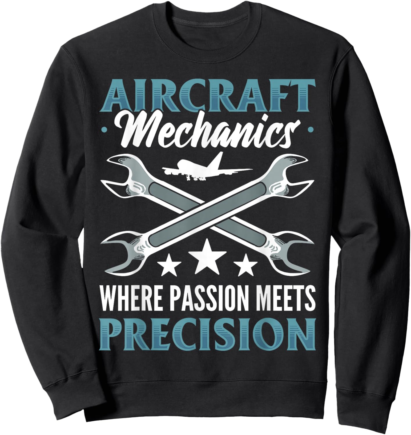 Aviation Mechanic Airframe Mechanic Airplane Aviation Sweatshirt - Sweatshirt | Black