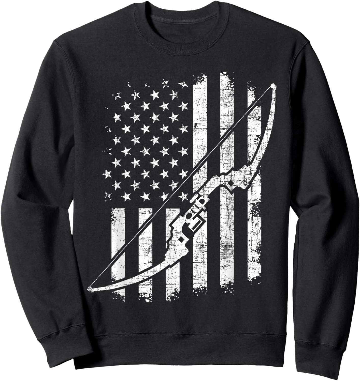 Camo Bowhunting - Archery Lover Archer Bowman Sweatshirt - Sweatshirt | Black