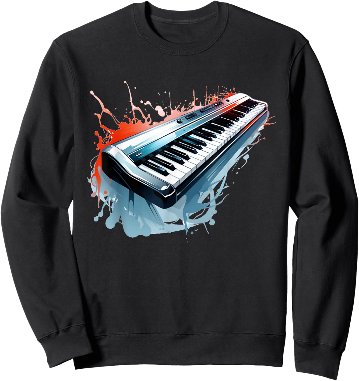 Music Keyboard Costume for Boys and Girls Sweatshirt - Sweatshirt | Black