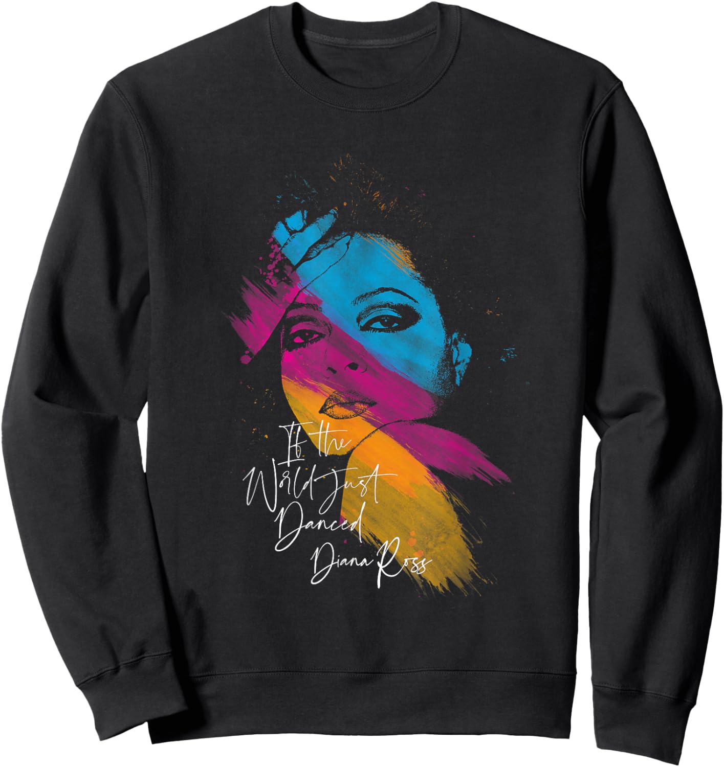 Diana Ross - Paint Strokes Sweatshirt - Sweatshirt | Black