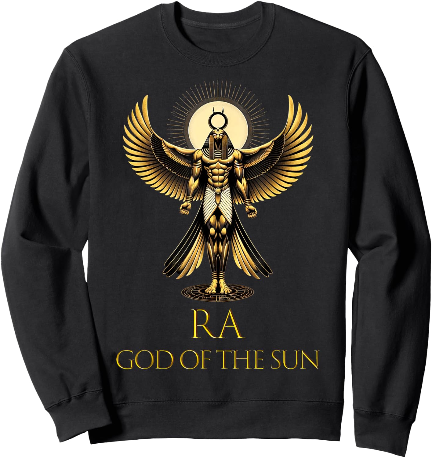 Ra God of the Sun Ancient Egyptian God Pharaoh King of Egypt Sweatshirt - Sweatshirt | Black