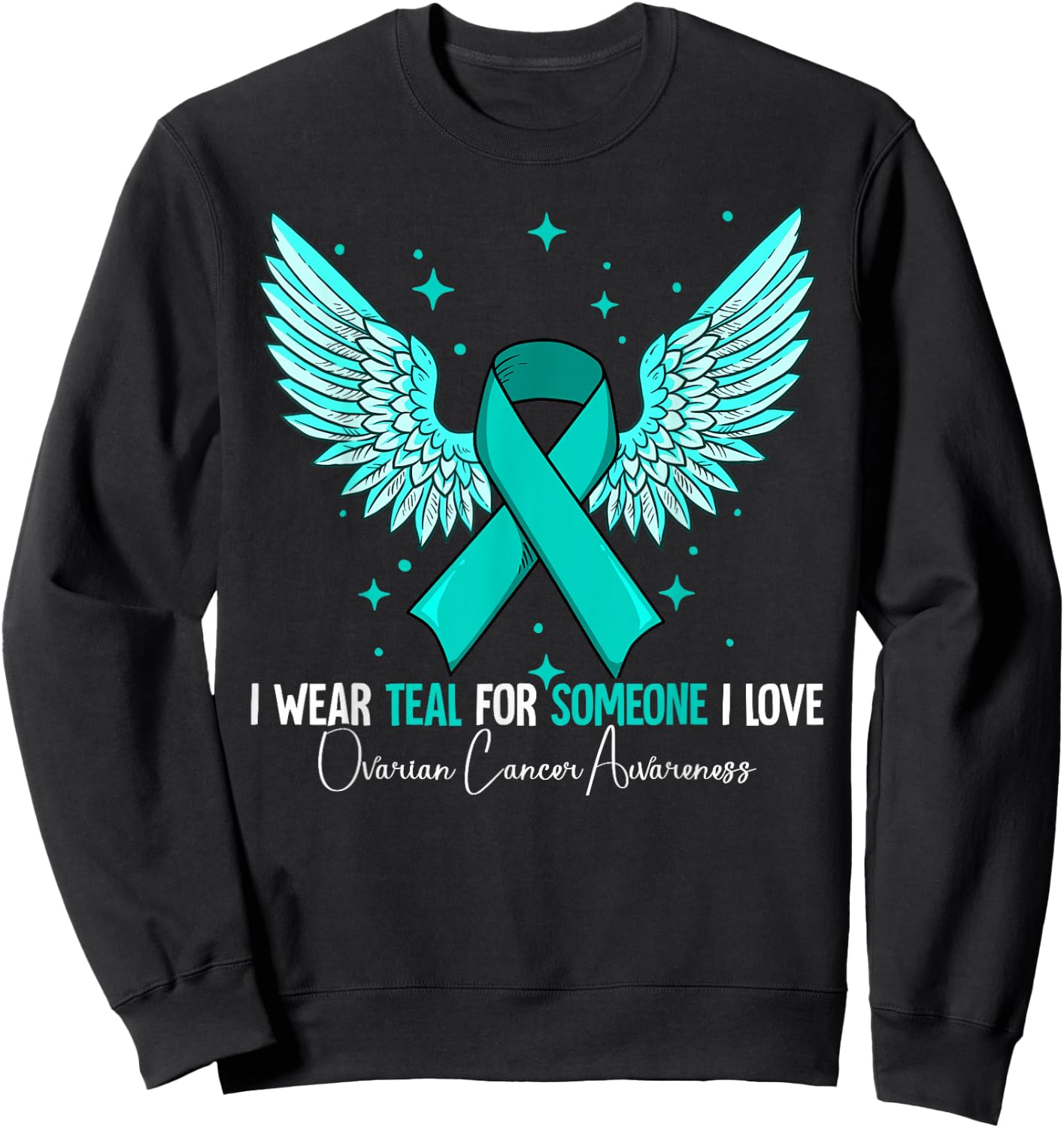 Ovarian Cancer Awareness Sweatshirt - Sweatshirt | Black