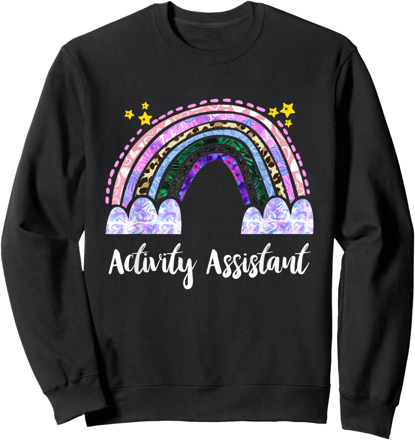 Activities Assistant Rainbow Appreciation Activity Assistant Sweatshirt - Sweatshirt | Black