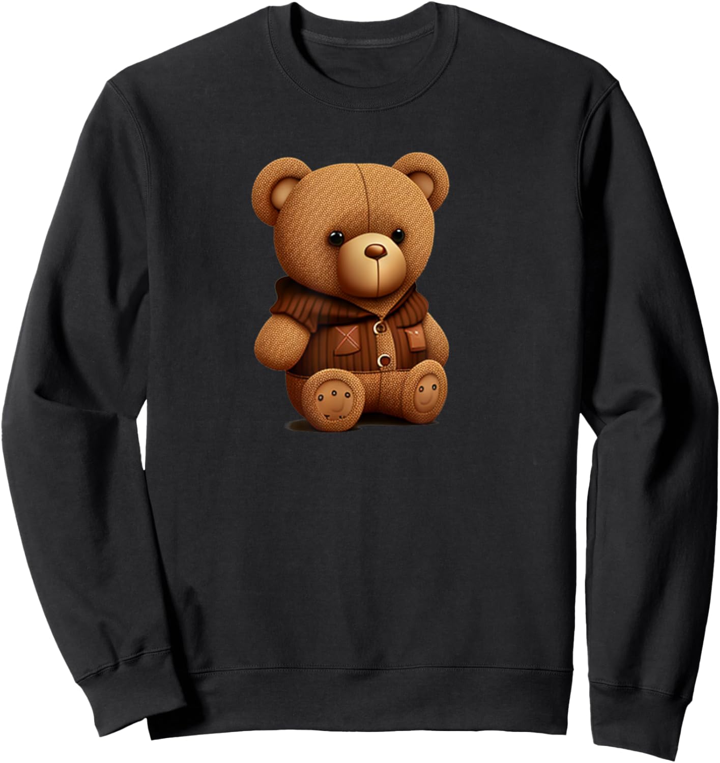 Funny Teddy Bear Sweatshirt - Sweatshirt | Black