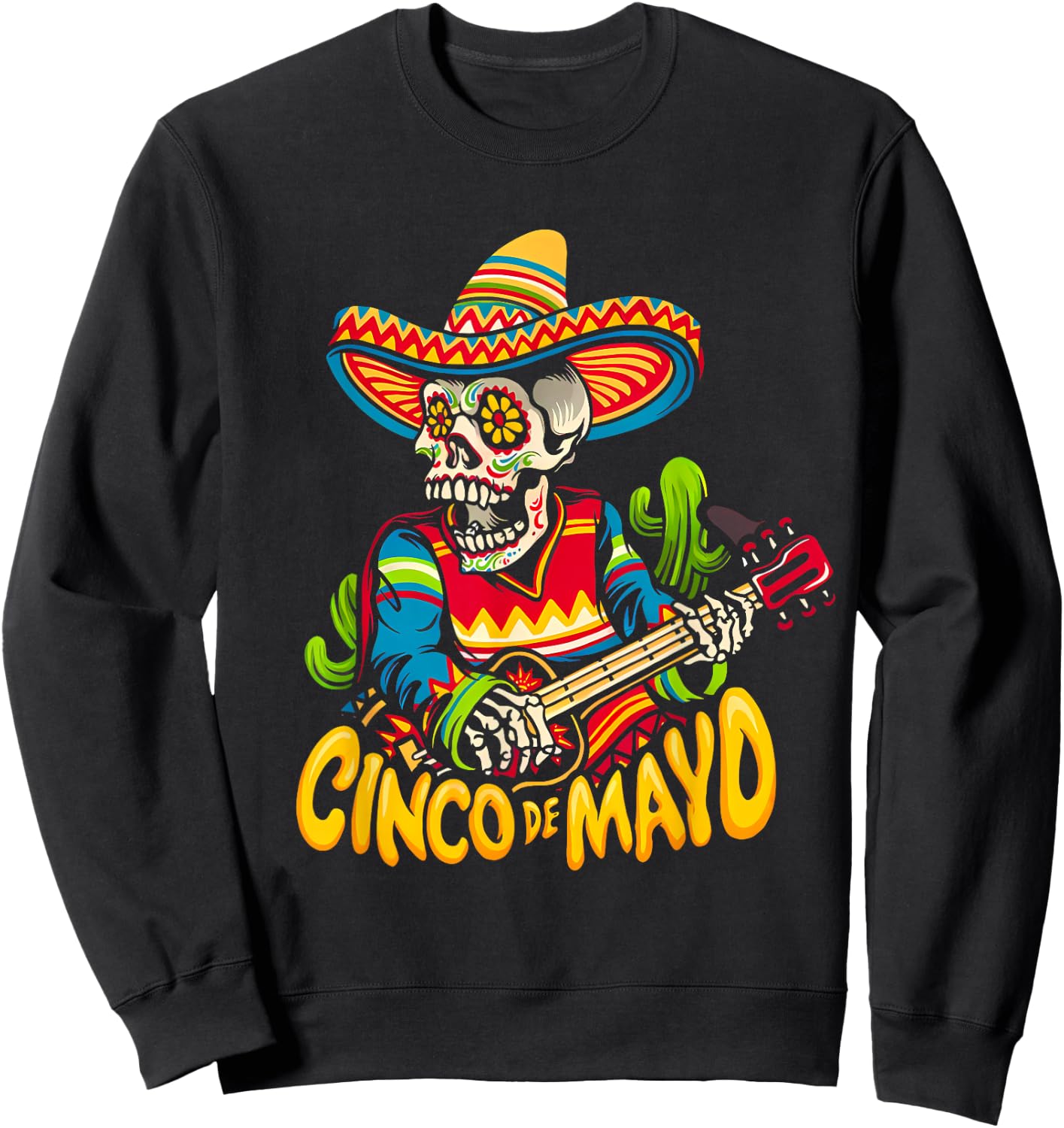 Cinco De Mayo Mexican Lets Fiesta 5 De Mayo Women Men Sweatshirt - Sweatshirt | Black