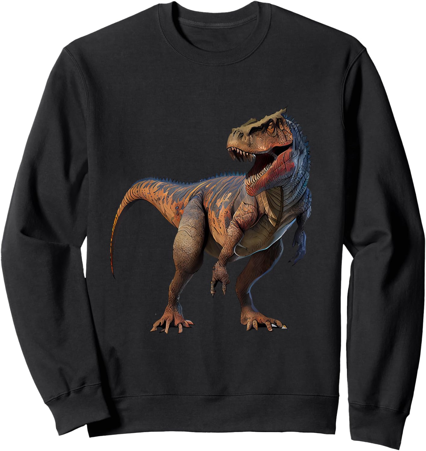 Carnotaurus Dinosaur Sweatshirt - Sweatshirt | Black