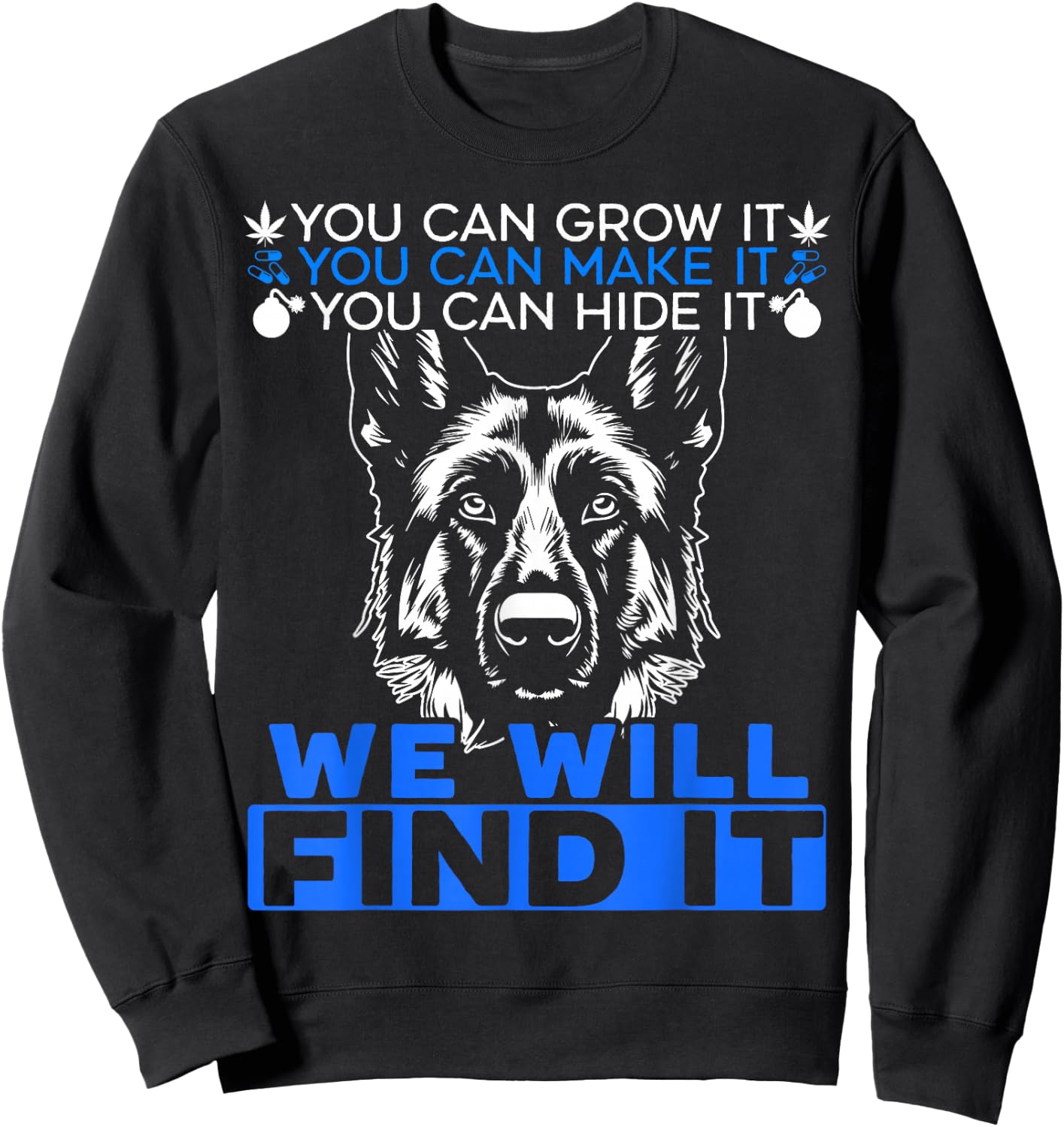 K9 Handler Police Dog Law Enforcement Police K9 Unit Sweatshirt - Sweatshirt | Black