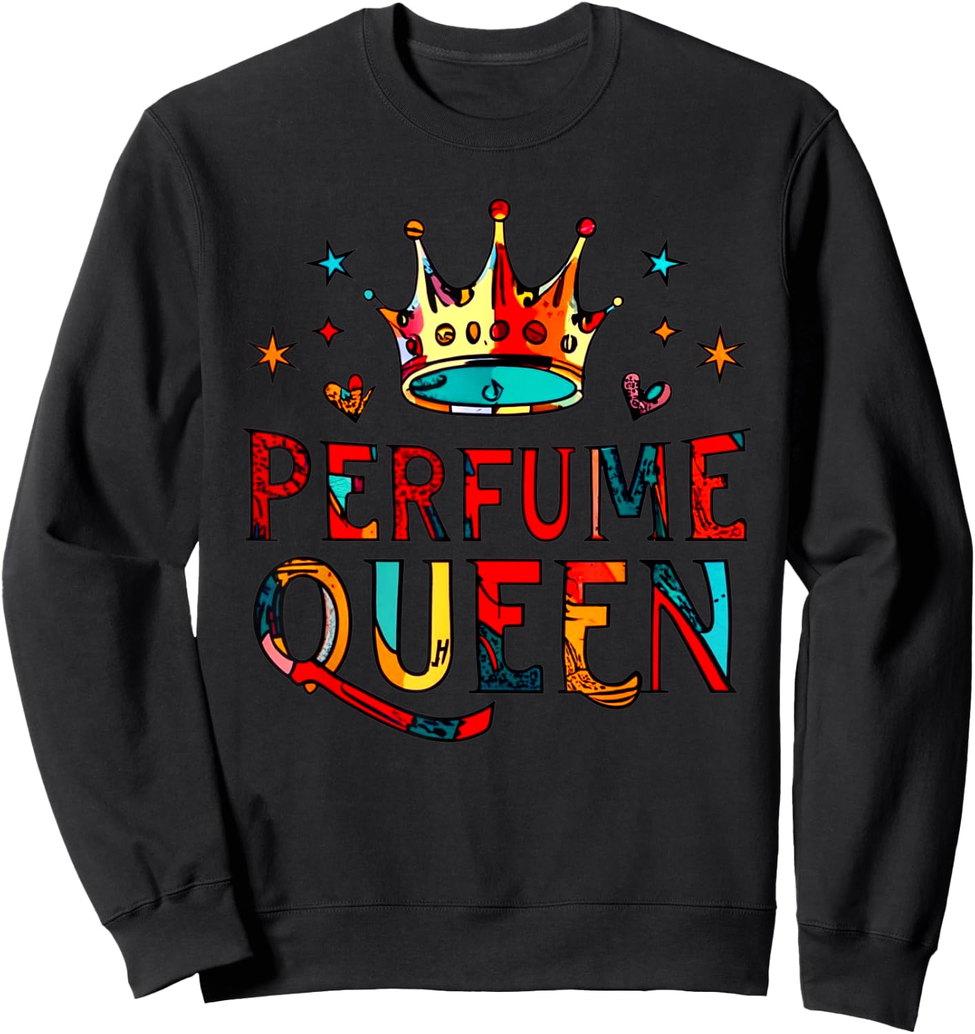 Perfume Queen Crown Perfume Fragrance Lovers Design Sweatshirt - Sweatshirt | Black