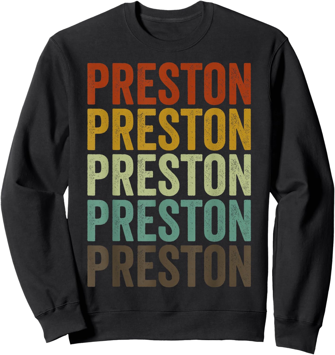 Preston City Retro Sweatshirt - Sweatshirt | Black