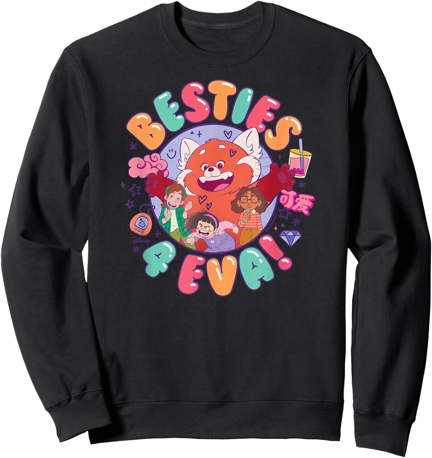 Turning Red - Besties 4 Eva Sweatshirt - Sweatshirt | Black