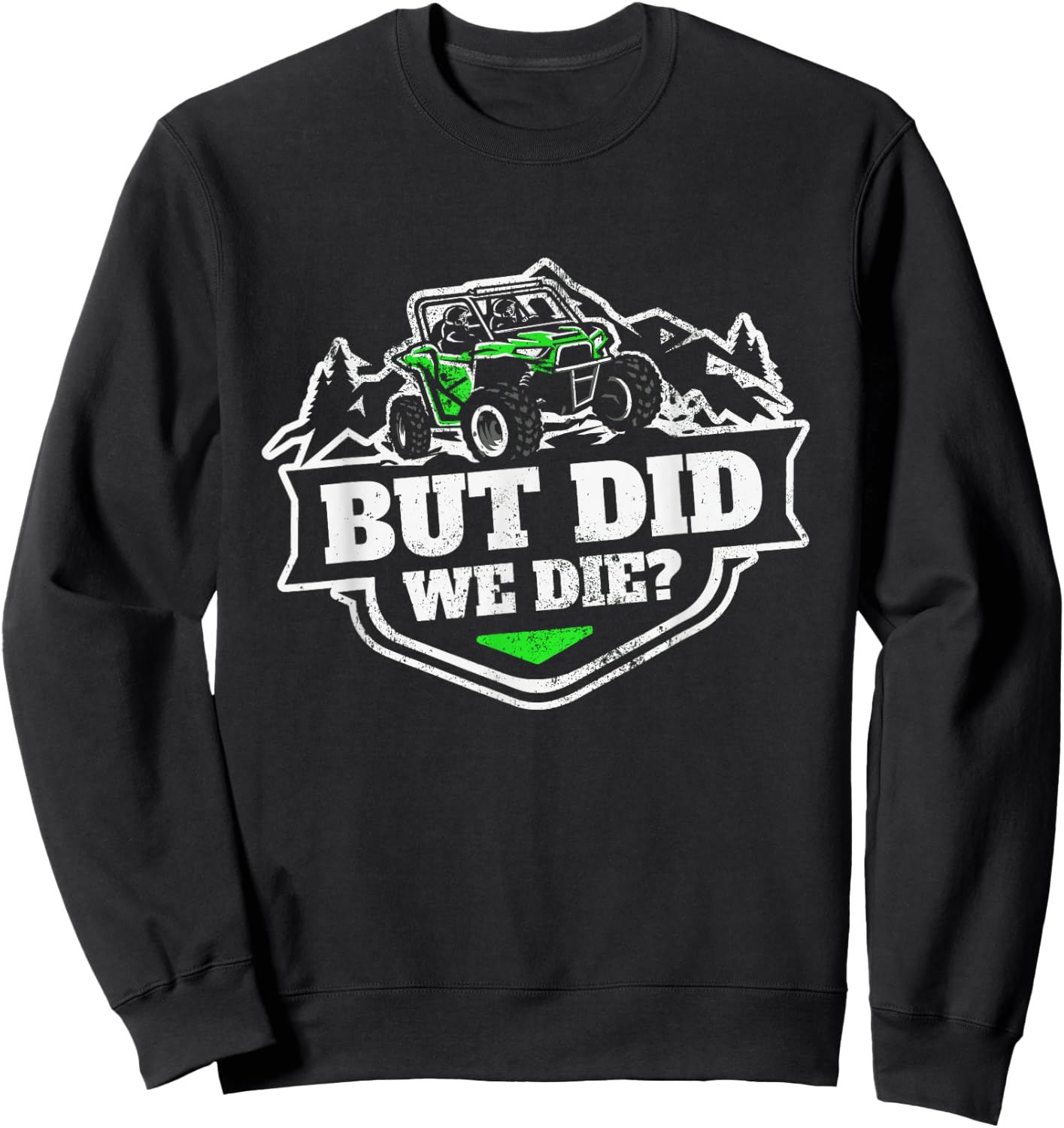 Funny Off-Roading ATV UTV Rock Crawling Off Road Vehicle Sweatshirt - Sweatshirt | Black