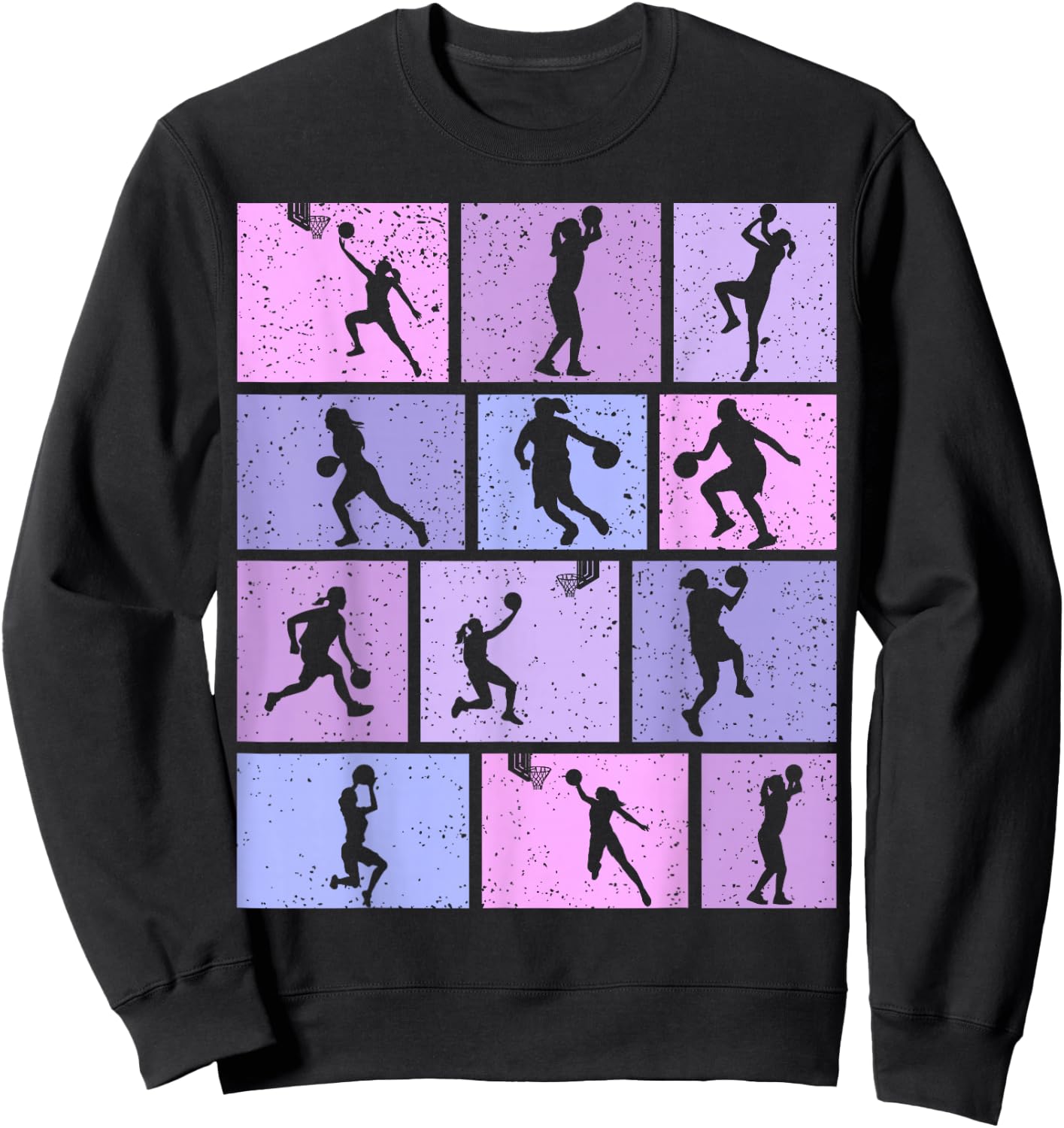Basketball Girls Women Sweatshirt - Sweatshirt | Black