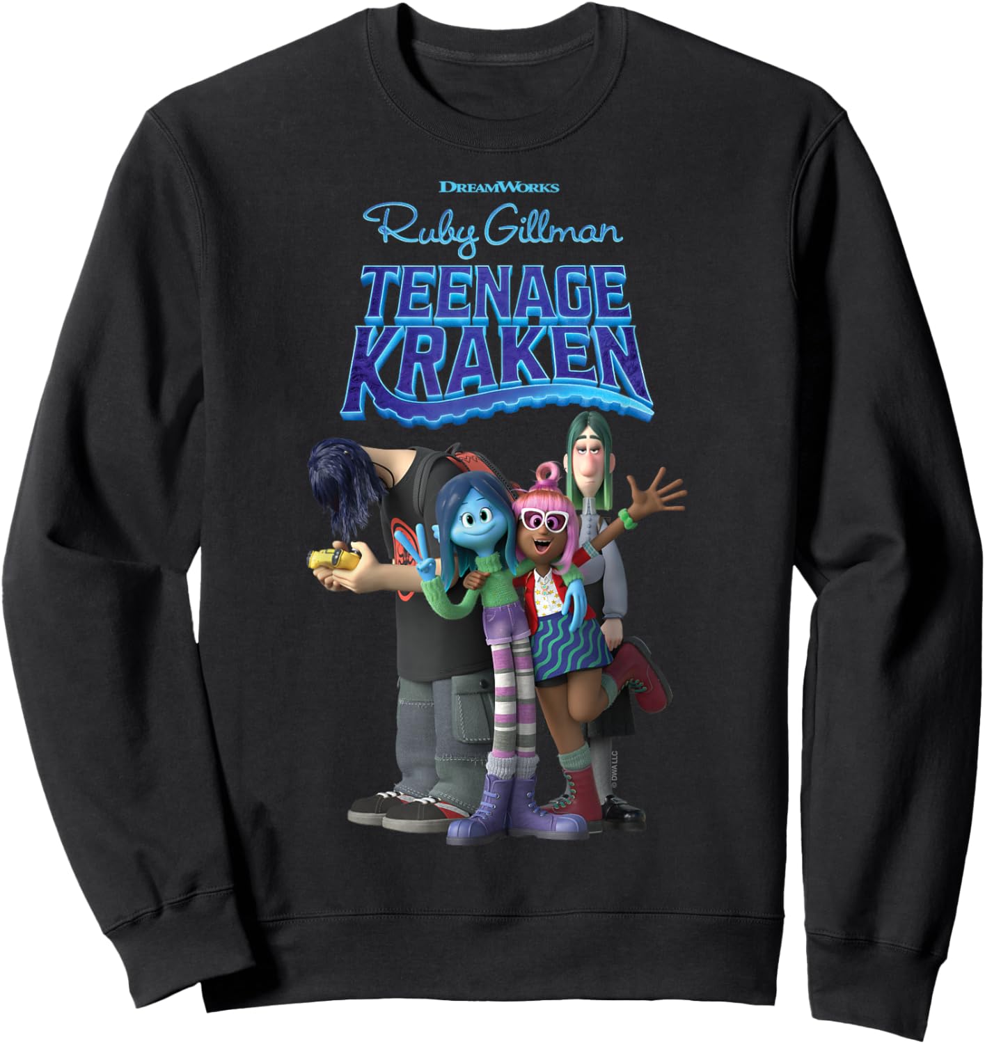 DreamWorks Ruby Gillman, Teenage Kraken Friends Sweatshirt - Sweatshirt | Black