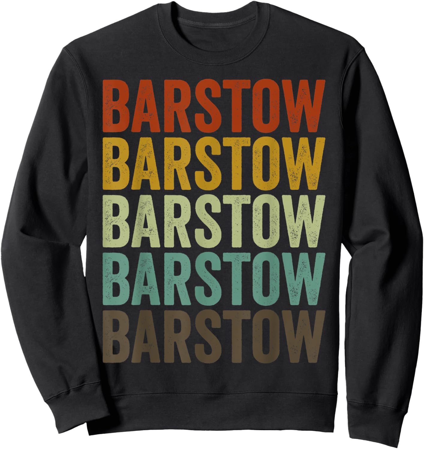 Barstow City Retro Sweatshirt - Sweatshirt | Black