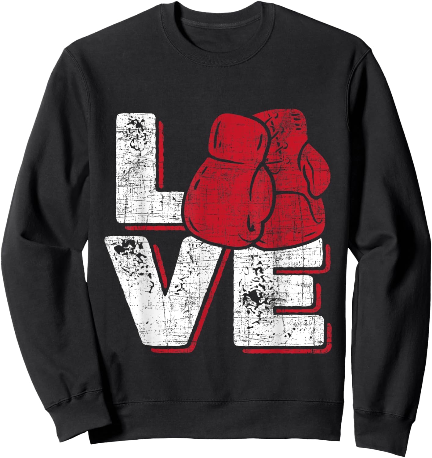 Love - Kickboxer Kickboxing Fitness Workout Martial Arts Sweatshirt - Sweatshirt | Black