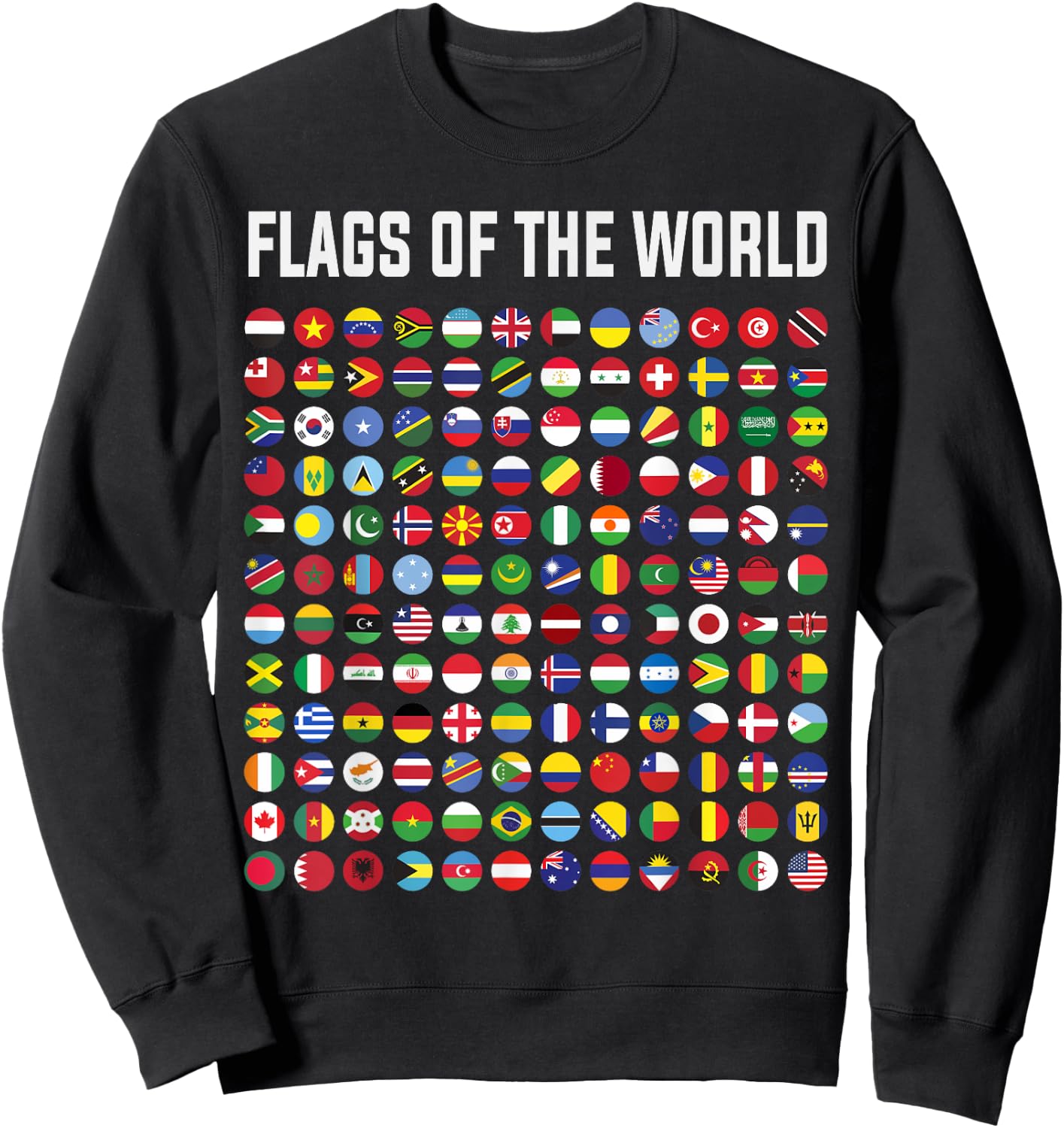 World Flag Outfit Ideas For Kids & International World Flags Sweatshirt - Sweatshirt | Black
