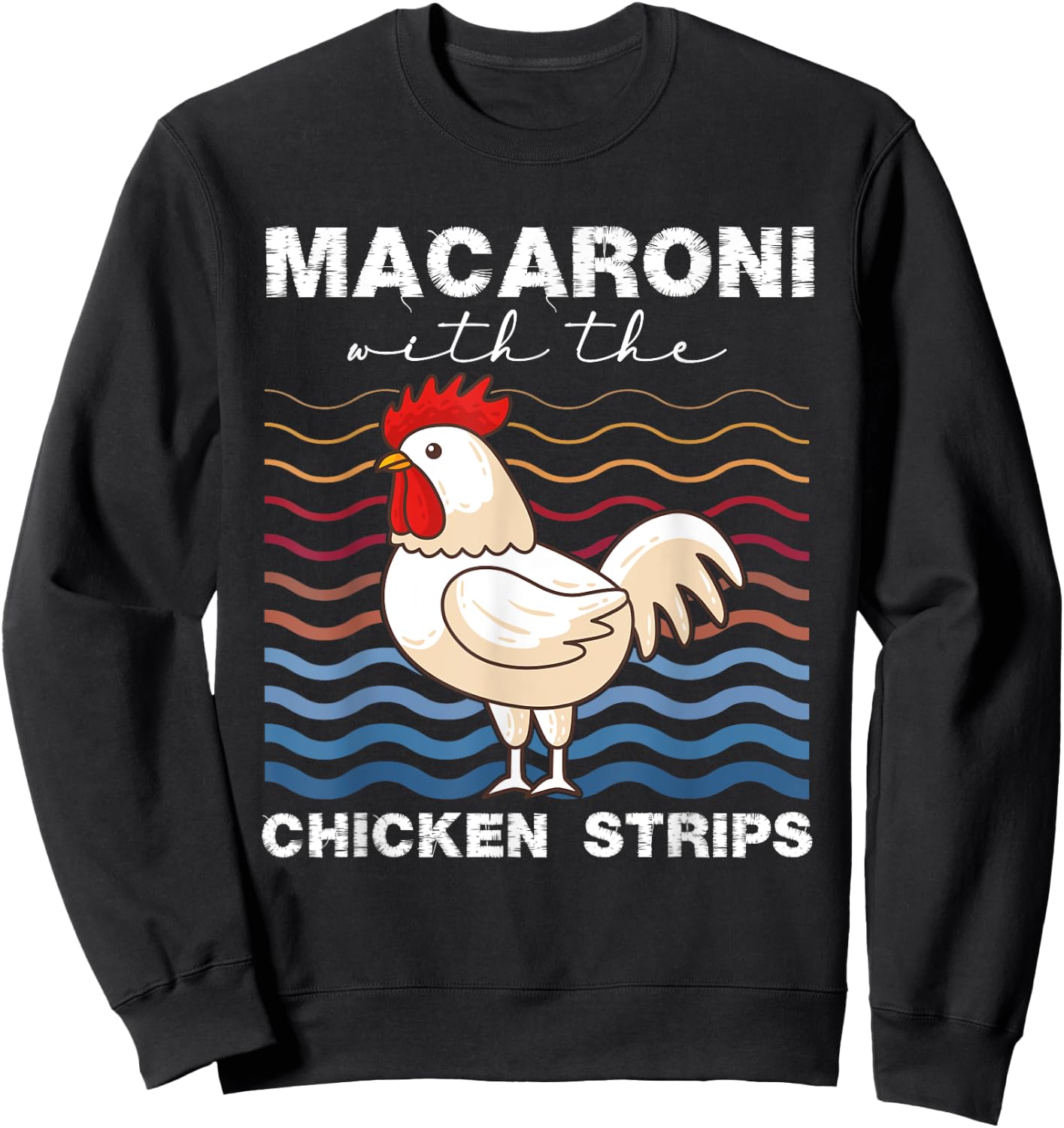 Macaroni With The Chicken Strips Chicken Farmer Sweatshirt - Sweatshirt | Black