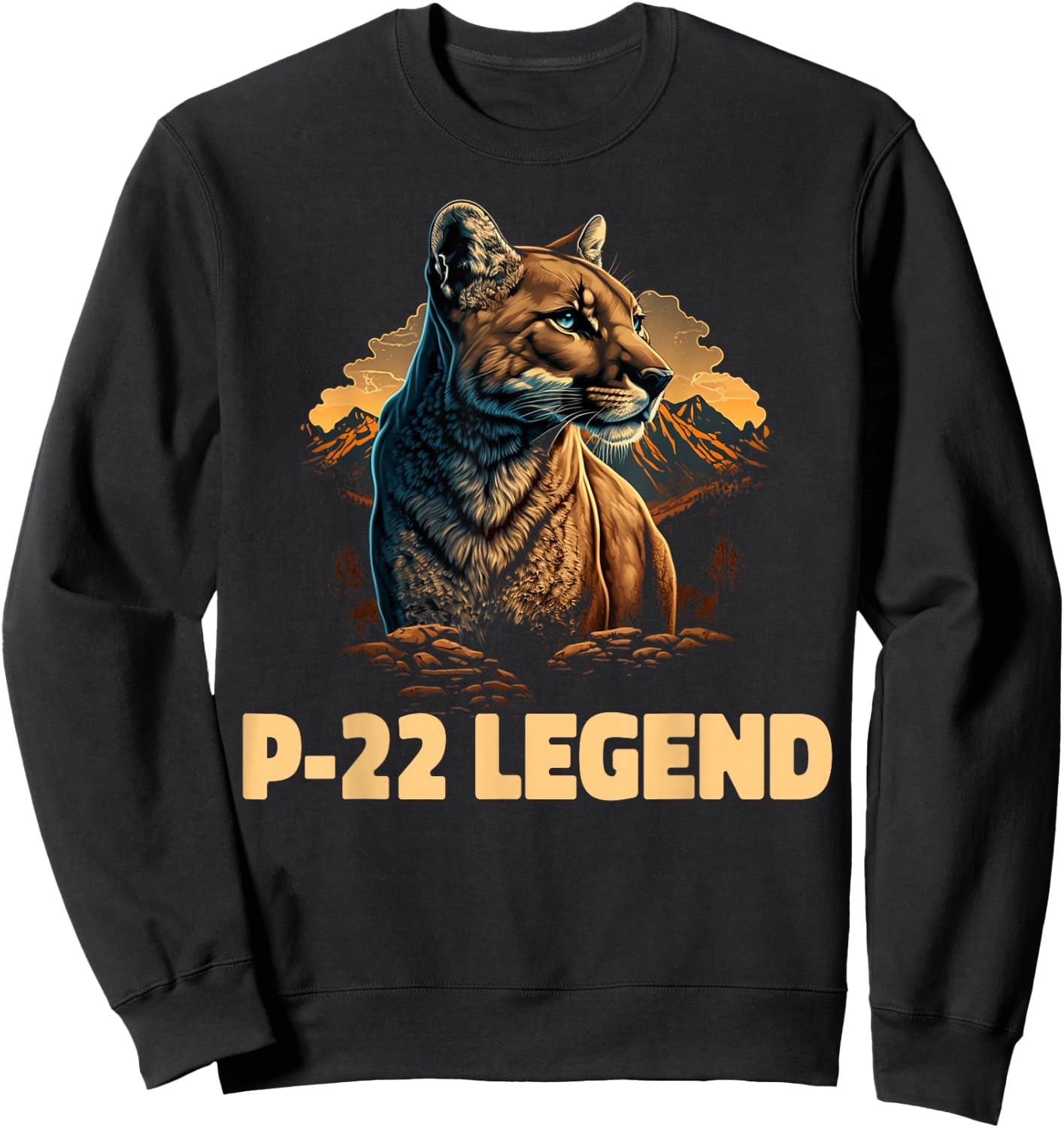 P-22 Mountain Lion Silver Lake P22 Sweatshirt - Sweatshirt | Black