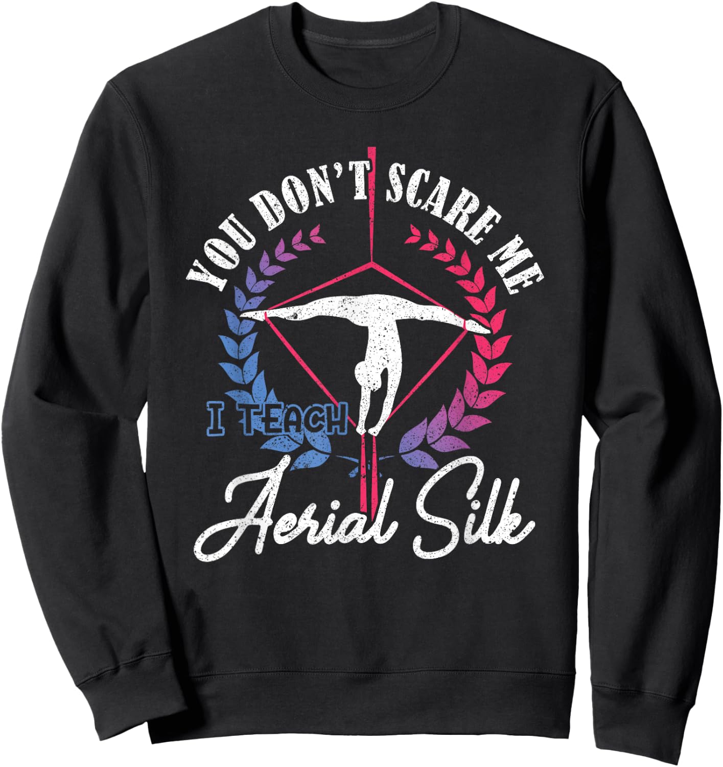 Aerial Silk Teacher Cloth Acrobatics Aerial Silk Sweatshirt - Sweatshirt | Black