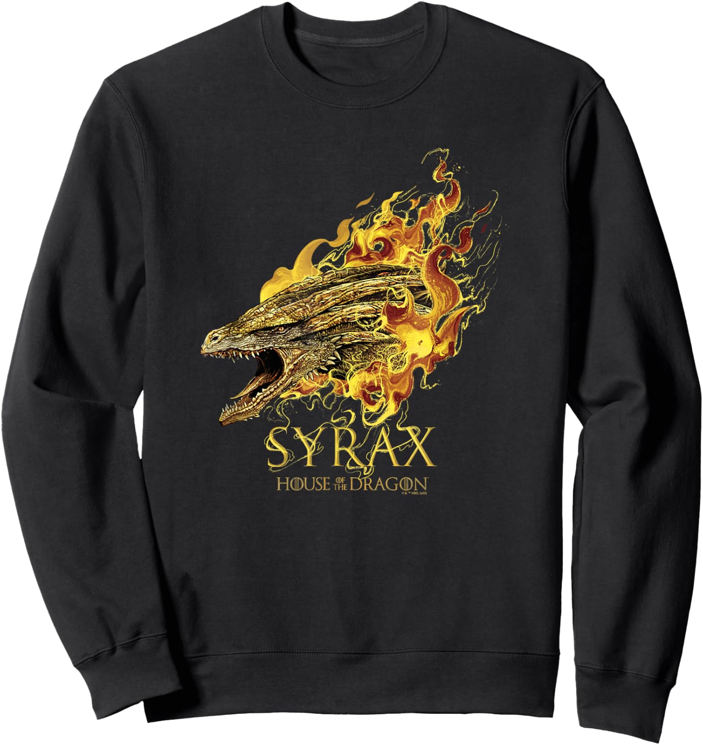House of the Dragon Syrax Sweatshirt - Sweatshirt | Black