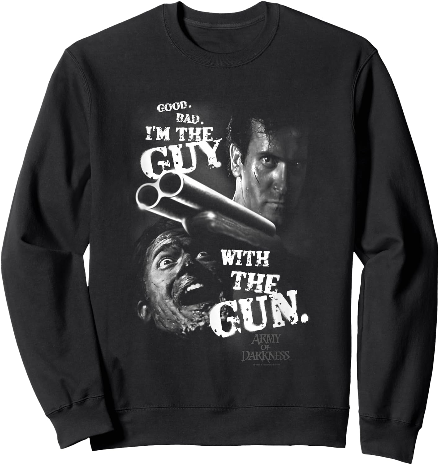 Army of Darkness Guy with The Gun Small Sweatshirt - Sweatshirt | Black