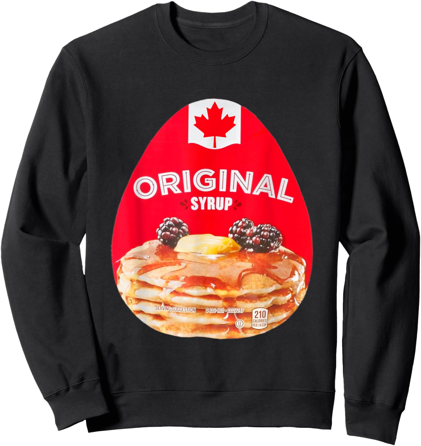 Maple Syrup Halloween 2022 Costume Matching Couple Sweatshirt - Sweatshirt | Black