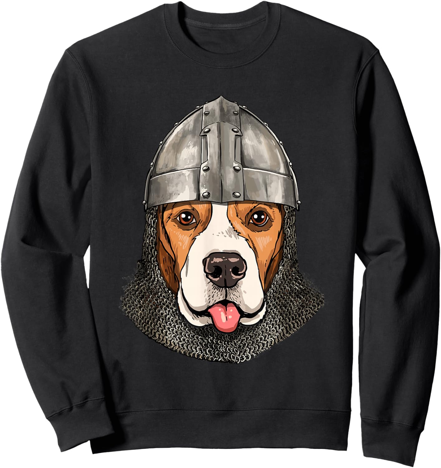 Beagle Medieval Knight Templar Pet Puppy Beagle Dog Lover Sweatshirt - Sweatshirt | Black