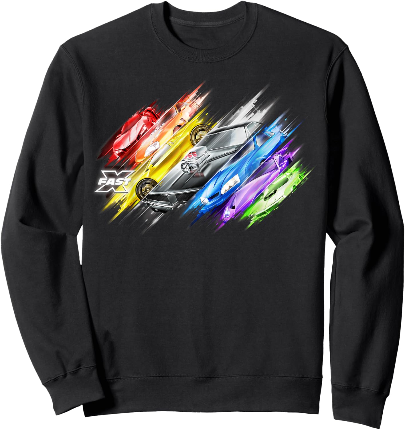 Fast X Multicolor Car Sweatshirt - Sweatshirt | Black