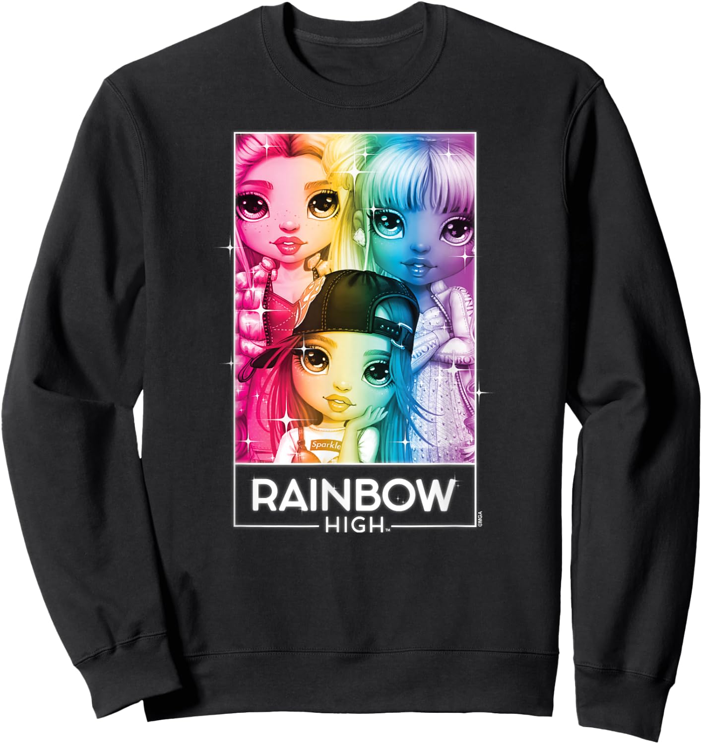 Rainbow High - Rainbow Sparkle Sweatshirt - Sweatshirt | Black